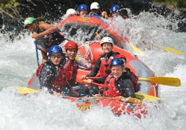 Rafting through Scuol Gorge on the Inn River with Engadin Adventure