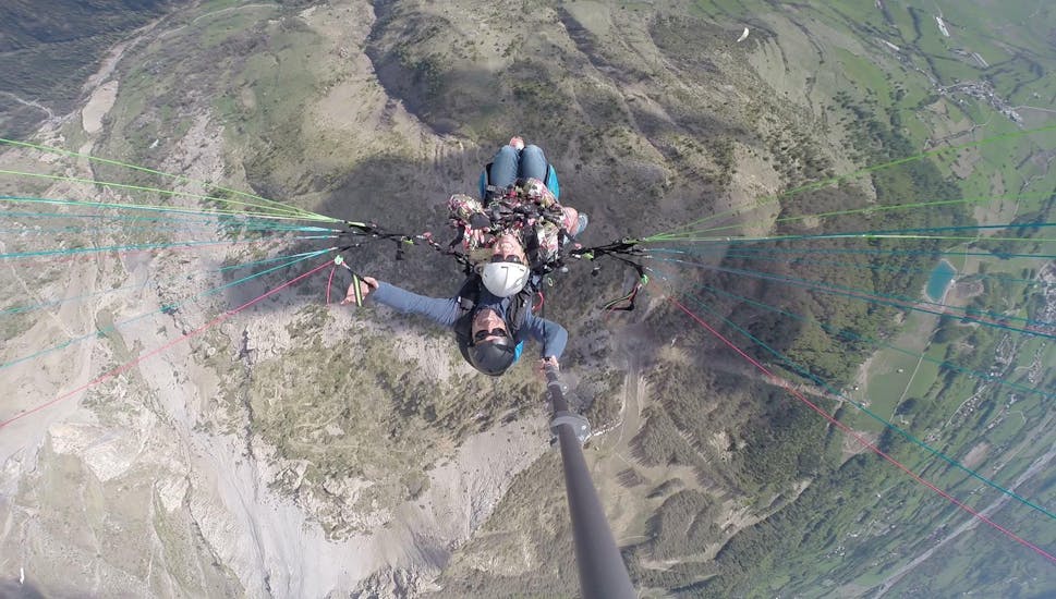 Lange afstand tandem paragliding (vanaf 4 j.) - Nationaal park Écrins.
