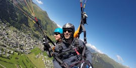 Tandem Paragleiten mit einem Privatpilot in Davos Klosters.