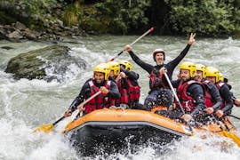 Friends are doing hydrospeed during their rafting combo on the Haute-Isère river with AN Rafting Savoie.