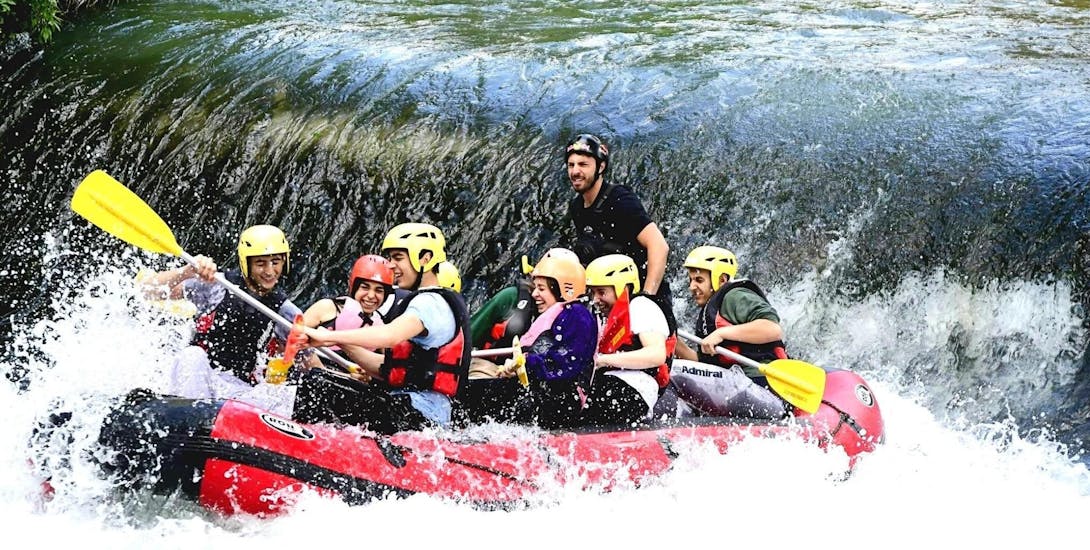 Classic Rafting on the Aniene River near Rome.