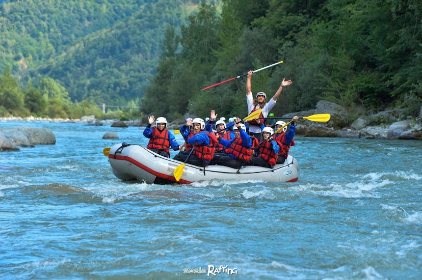 Rafting on the Sesia River.