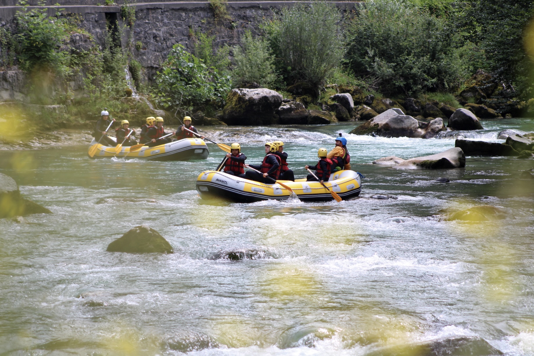 Classic Rafting on the Dranse River in Thonon-les-Bains from AN Rafting Haute-Savoie.