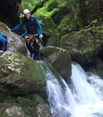 Aquatic Canyoning in Canyon de Montmin near Annecy with Takamaka Annecy.