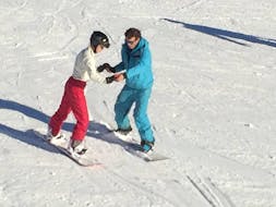Private Snowboarding Lessons for All Levels from Ski School ESI Grand Massif.