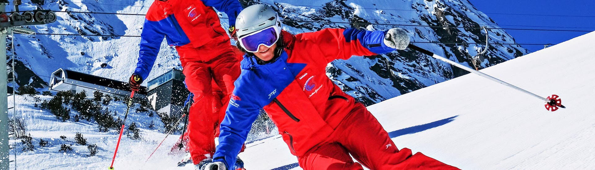 Clases de esquí para adultos para principiantes.