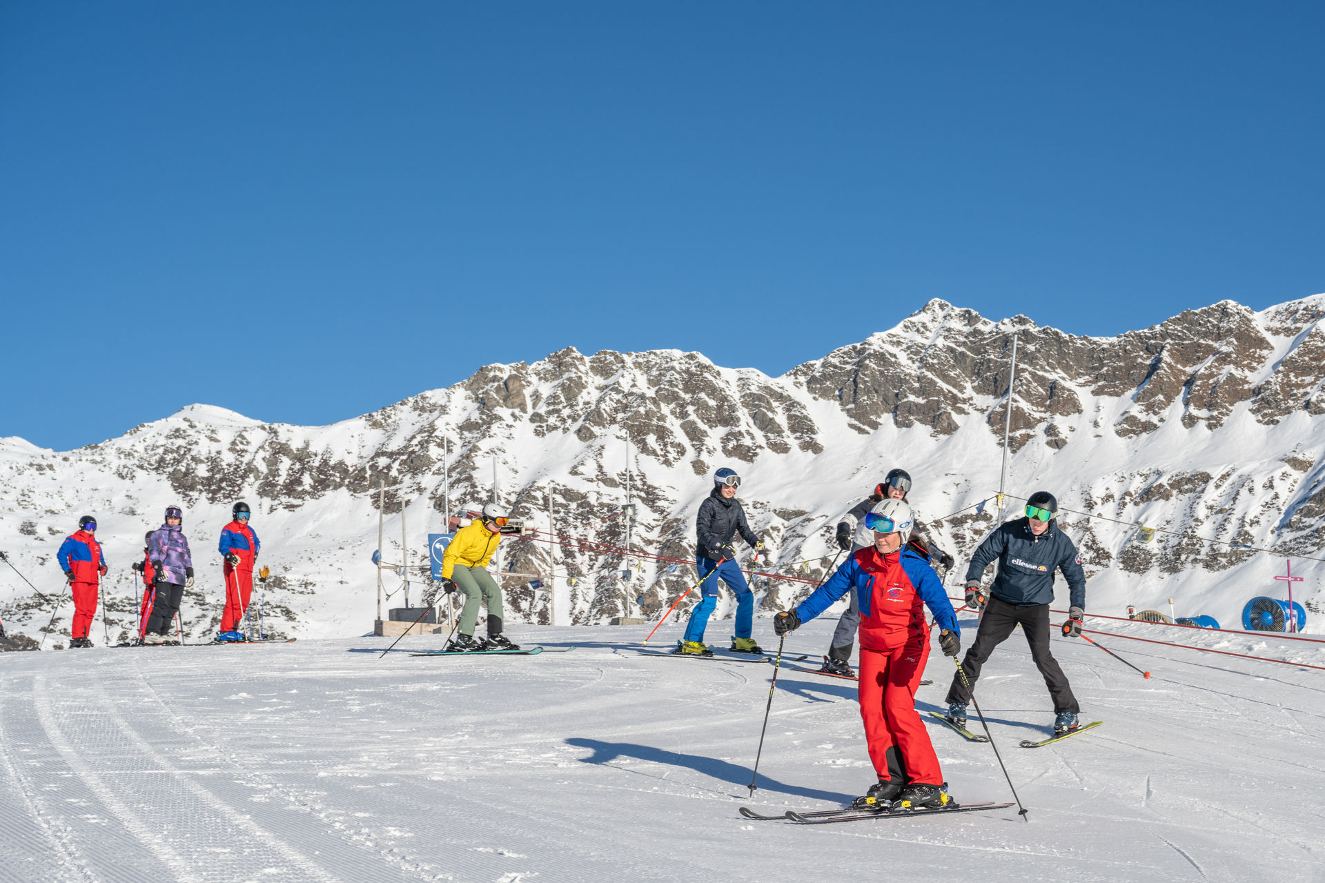 Skilessen voor volwassenen voor beginners met Skischule Silvretta Galtür.