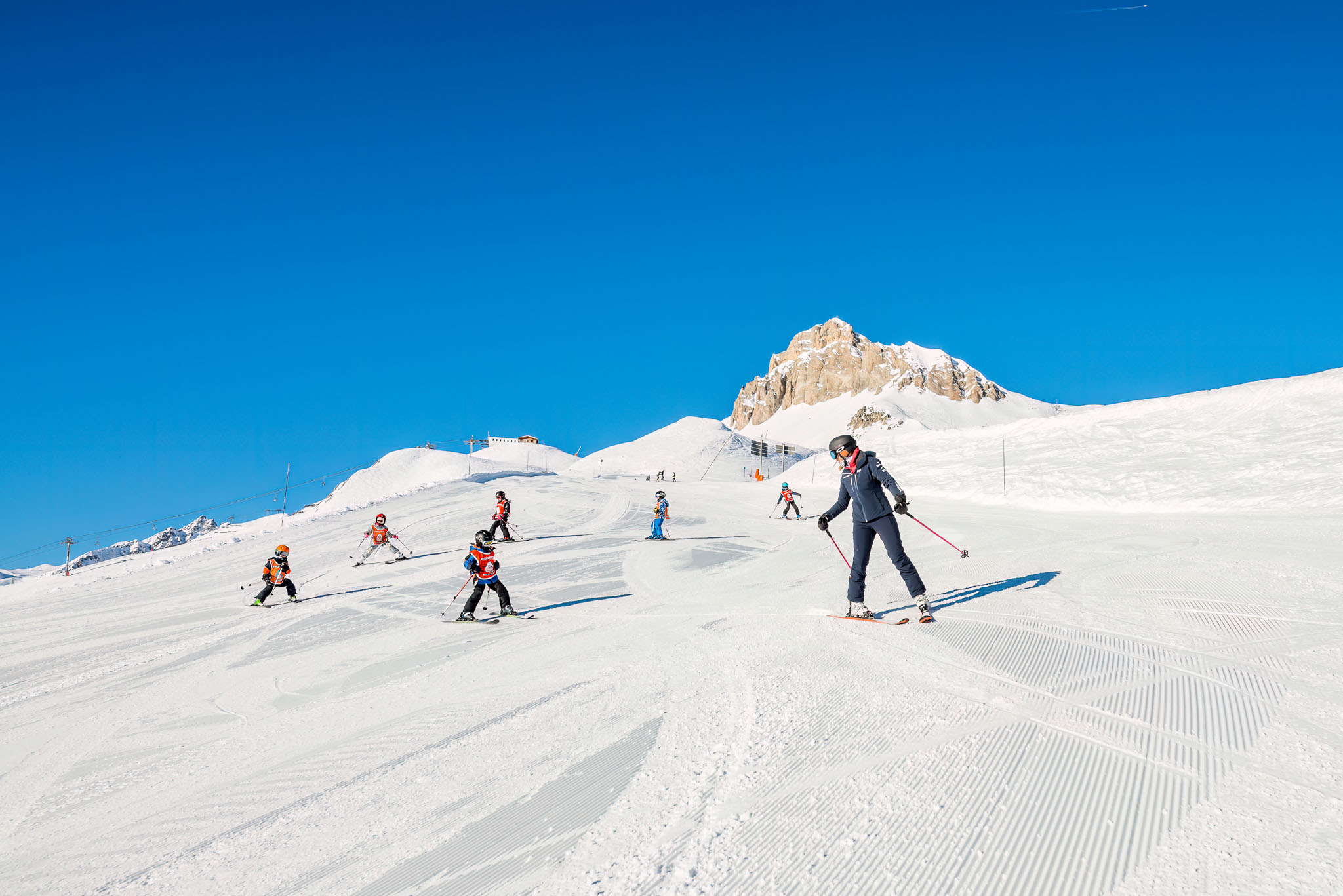 Privé skilessen voor kinderen.