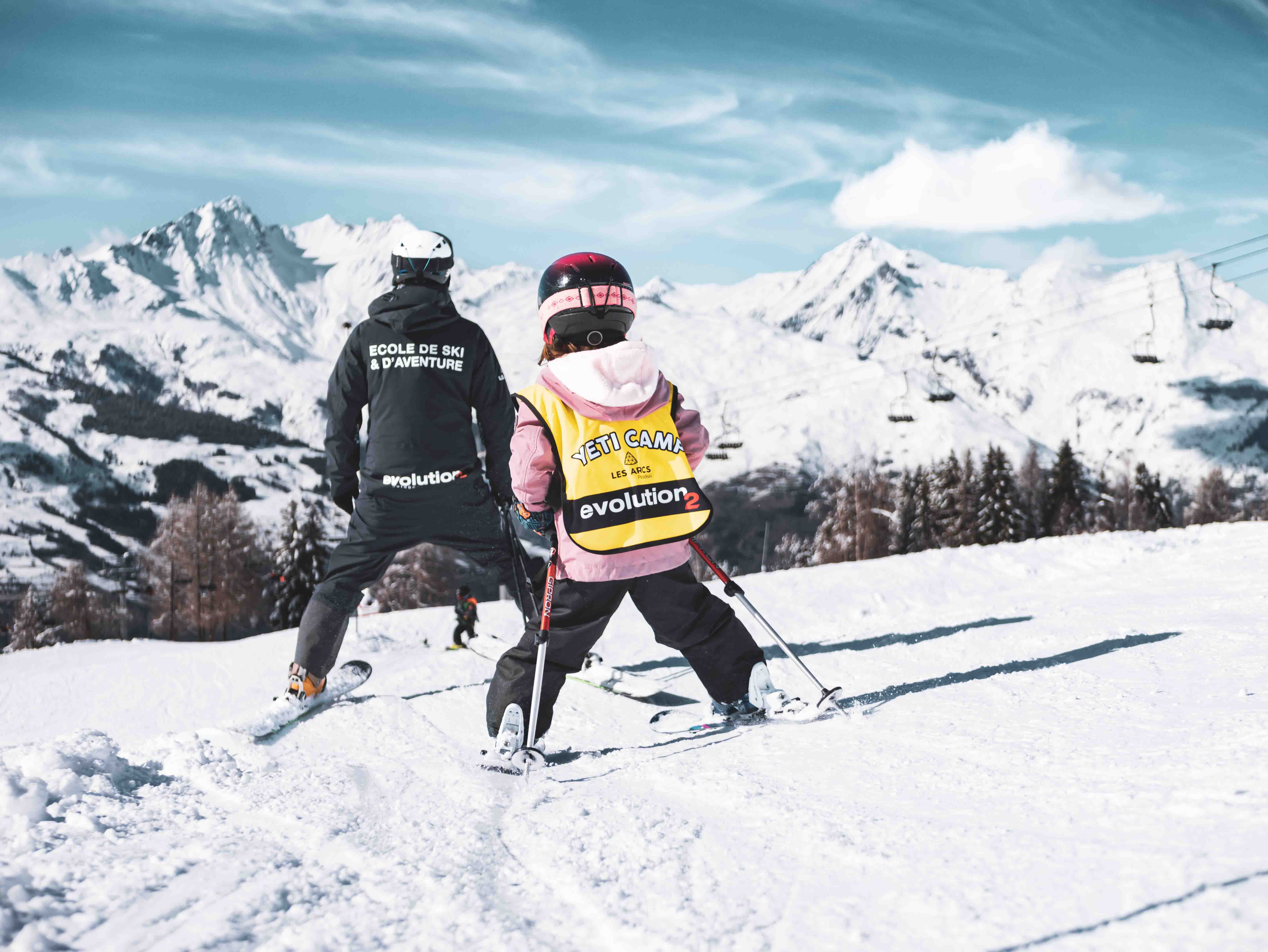 Private Skikurse für Kinder - Arc 1800 mit Arc Aventures by Evolution 2 1800 .