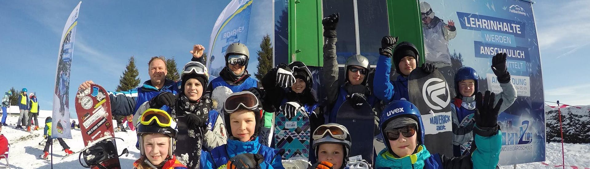 Snowboardkurs Kinder & Erwachsene für Leicht Fortgeschritten.