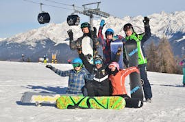 Snowboardlessen voor kinderen & volwassenen - Halve dag met Cimaschool Plan de Corones.