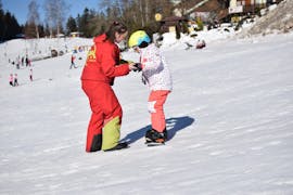 Privélessen snowboarden voor kinderen en volwassenen van alle niveaus met JPK SKISCHOOL Harrachov .