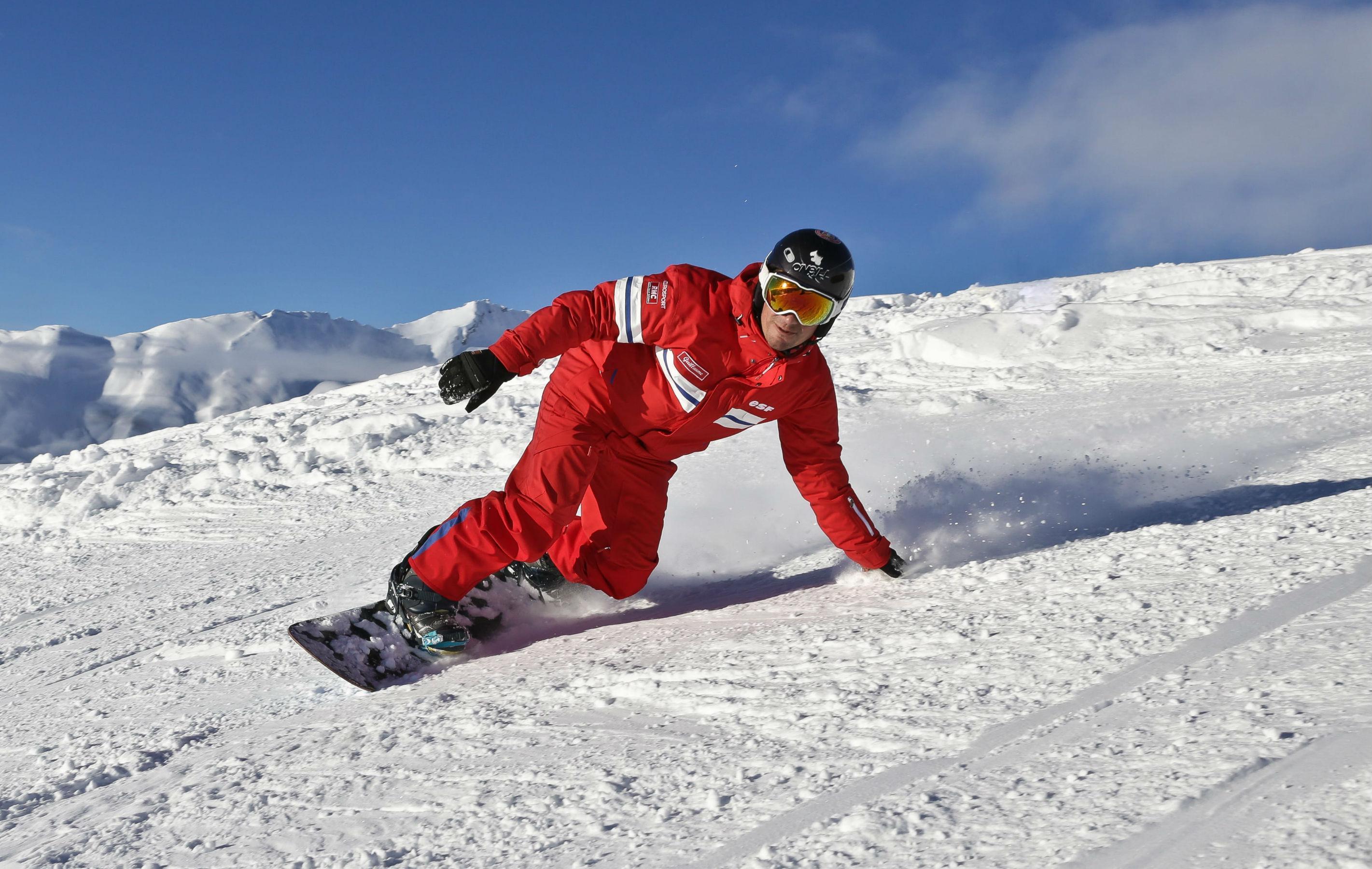 Snowboarding Lessons Advanced Ski School ESF La Rosière