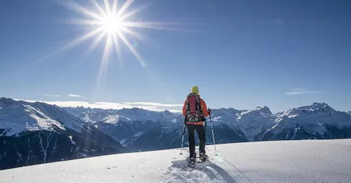 Randonée raquette pour Tous niveaux avec 1. Skischule Club Alpin Grän Randonée raquette pour Tous niveaux avec 1. Skischule Club Alpin Grän.