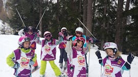 Kids Ski Lessons (5-17 y.) for Beginners from Ski School ESI Number One Ovronnaz.
