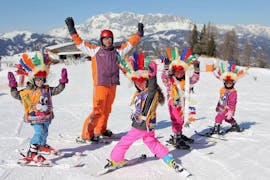 Lezioni di sci per bambini a partire da 4 anni per avanzati con Skischule Toni Gruber.