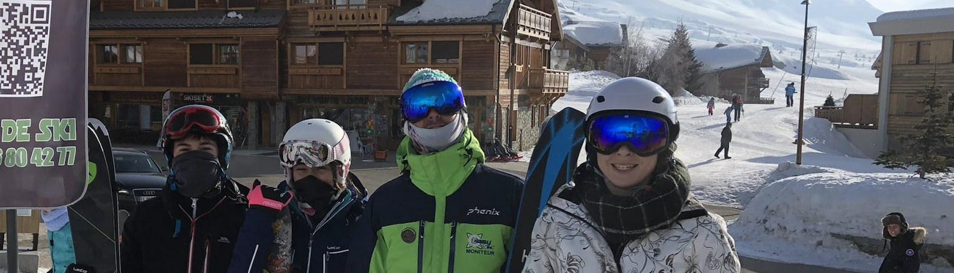 Cours de ski freeride Ados (12-18 ans) pour Skieurs expérimentés.