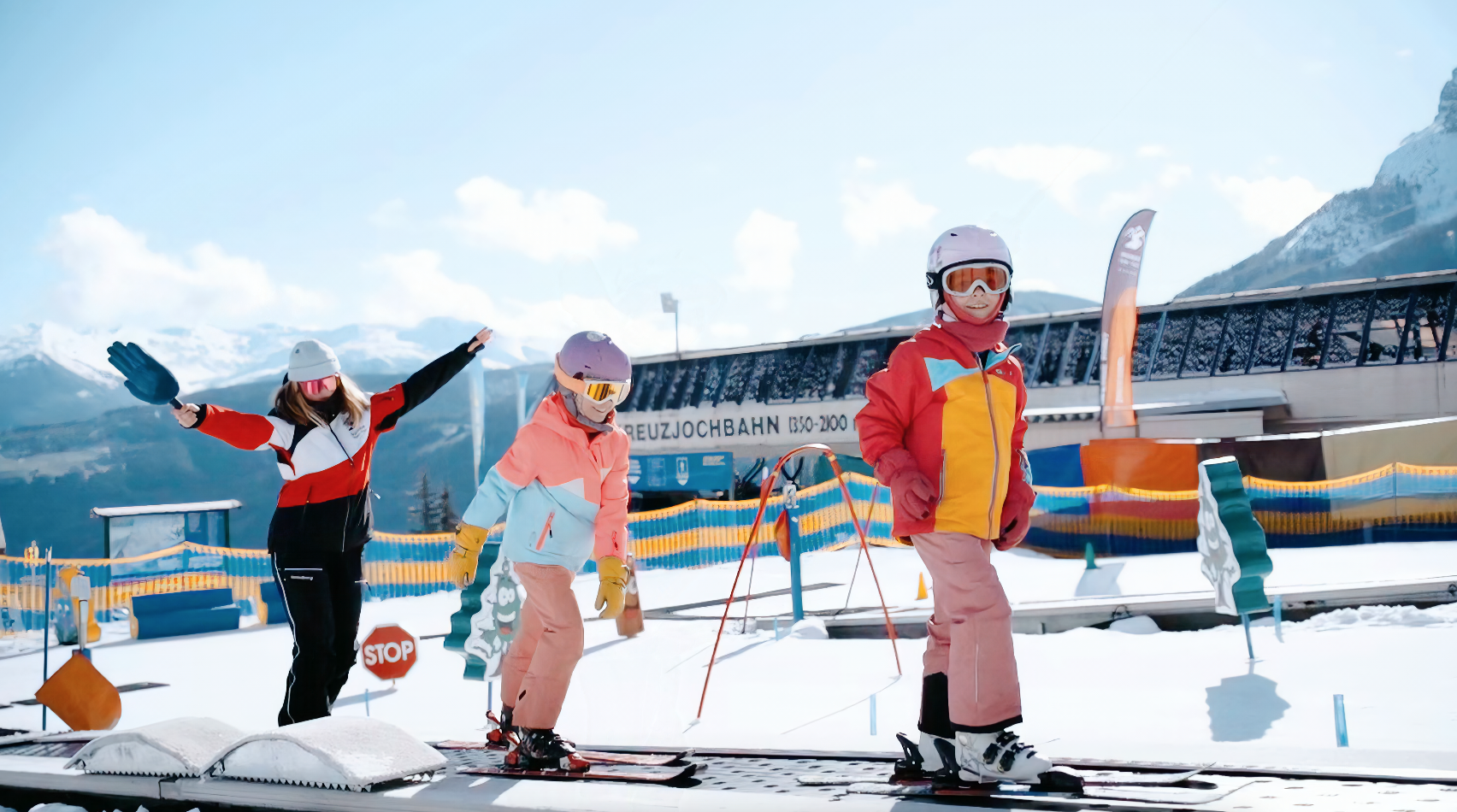 Cours de ski Enfants (4-5 ans) "Minis" pour Débutants avec Skischule Stubai Tirol.