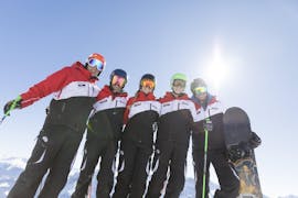 Lezioni di sci per adulti per principianti con Skischule Stubai Tirol.