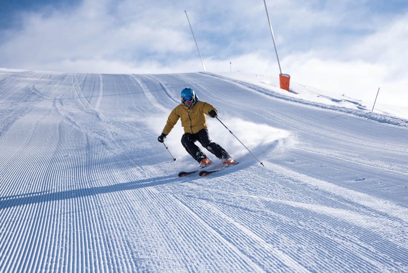 Clases particulares de esquí para adultos.