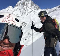 Private Off-Piste Skiing Lessons for Adults from Ride'em Ski School Breuil-Cervinia.