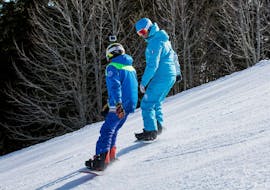 Privélessen snowboarden (vanaf 9 jaar) voor alle niveaus met Skischool ESI Monêtier Serre-Chevalier.