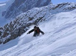 Off-Piste Skiing Lessons for Experienced Skiers from Ski School ESI Monêtier Serre-Chevalier.