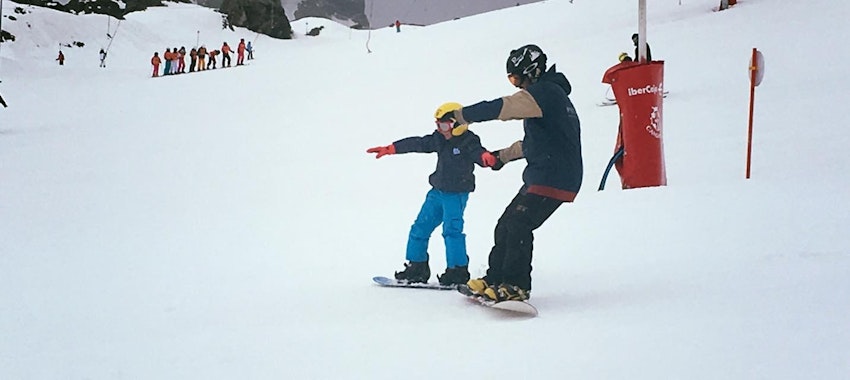 Kids (from 5 y.) & Adult Snowboarding Lessons for Advanced