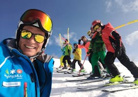 Children taking part in one of the Enjoyski school Valmalenco Kids Ski Lessons (5-12 y.) for all Levels - Weekend.
