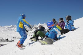 Snowboardkurs für Anfänger mit 1. Schi- und Snowboardschule Kühtai.