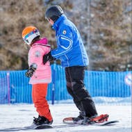 It's time for your first lesson on the board. The perfect chence is in Folgarida during one of the private snowboarding lessons for kids and adults for all levels. 