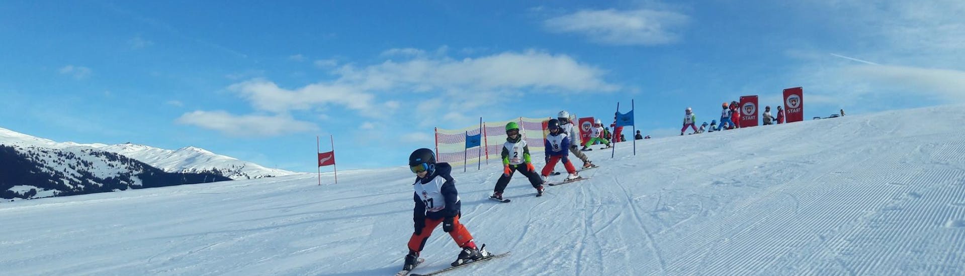 Ski Lessons for Kids (from 4 years) - Full Day - Beginner with Swiss Ski School Obersaxen - Hero image