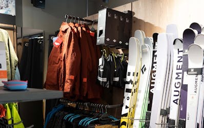 Inside the Ski Rental Shop Rowdy Rental Schruns.