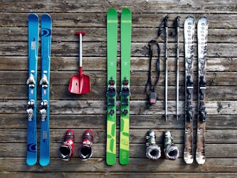 Examples of ski equipment that you can find in the Ski Rental Sport Lucy  Costalunga-Carezza.