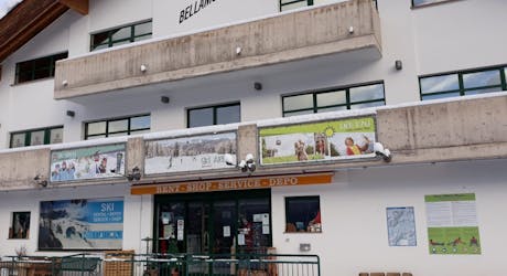 Picture from the Ski Rental Castelir Service Bellamonte shop from outside.