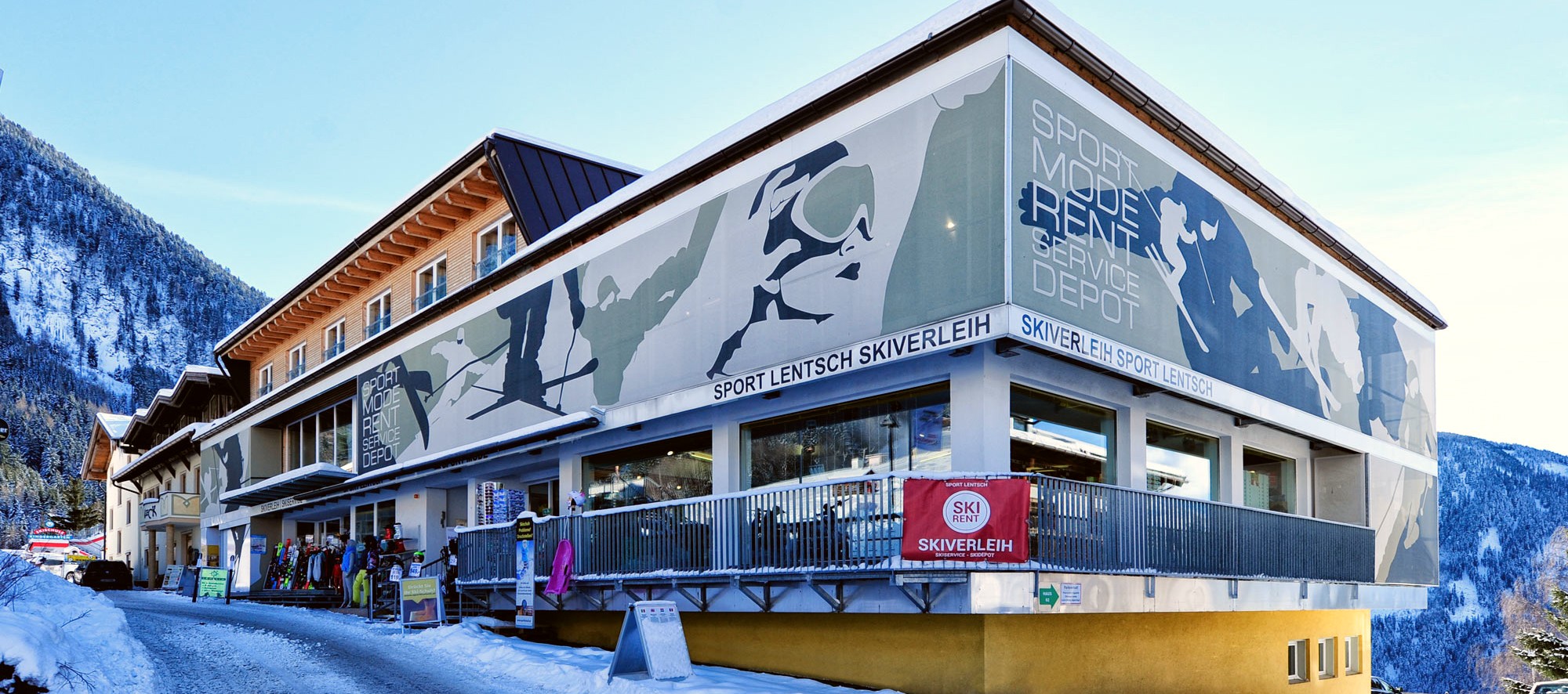 De buitenkant van skiverhuur Sport Lentsch Pitztal - Jerzens.