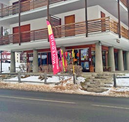 Le magasin de location de ski Cisco-Ski Gressoney La Trinité.