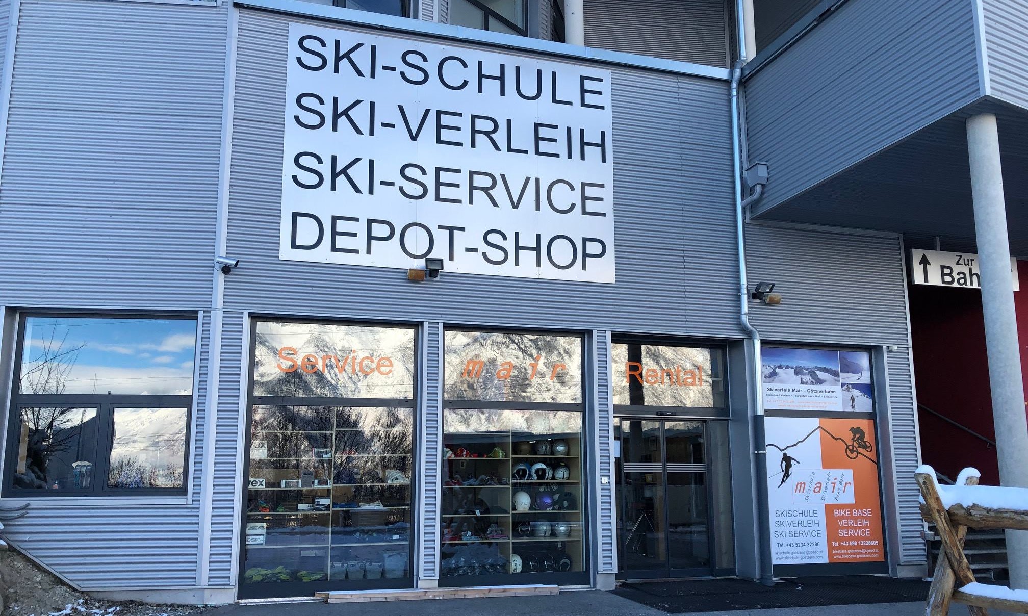 De buitenkant van Skiverhuur Mair Götzens Muttereralm.