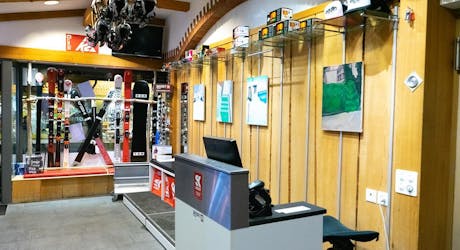 A picture of the rental shop Skiset Wengen.
