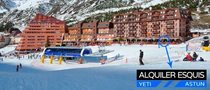 Alquiler de esquí Deportes Yeti Astún.