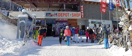 Image du Magasin de location de ski Sport Hofherr Lermoos Grubigsteinbahn.