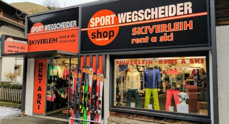 Image du magasin de location de ski Sport Wegscheider Mayrhofen.