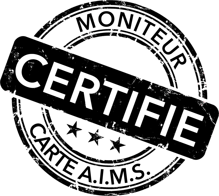 Professeur de sport de neige avec la carte A.I.M.S. (international)